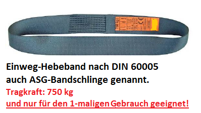 DOLEZYCH 05430482-0,6 Einweg-Bandschlinge DIN EN 60005 Umfang 0,6 10er PACK Stk 