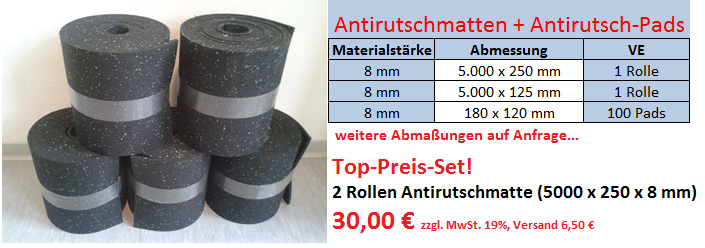 Antirutsch-Rollen 5er Set